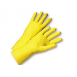 Guante de látex amarillo